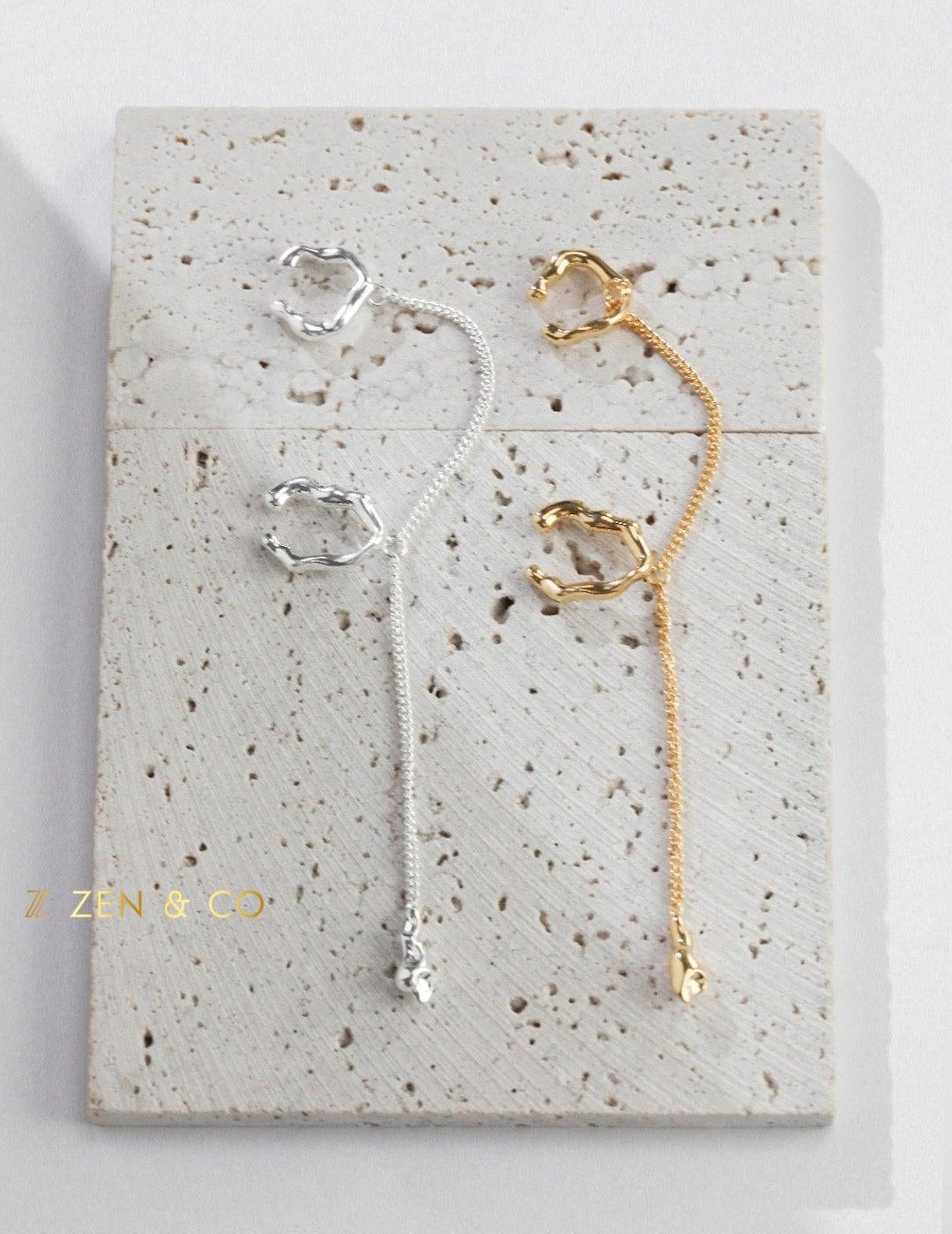 ADARA Statement ear cuff with dangle tassel - ZEN&CO Studio