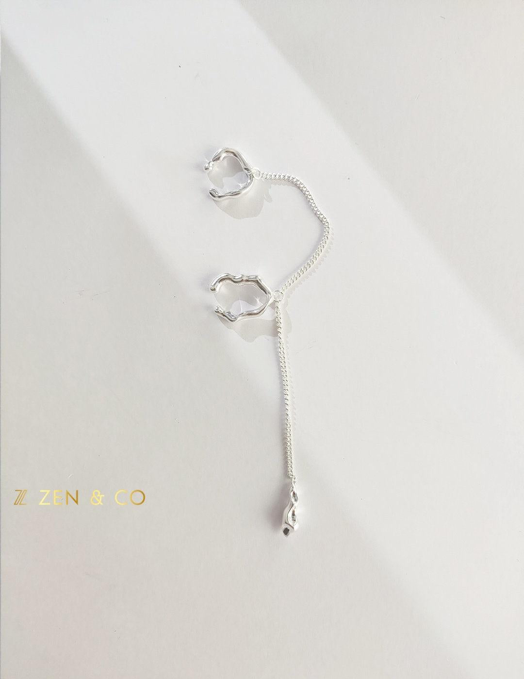 ADARA Statement ear cuff with dangle tassel - ZEN&CO Studio