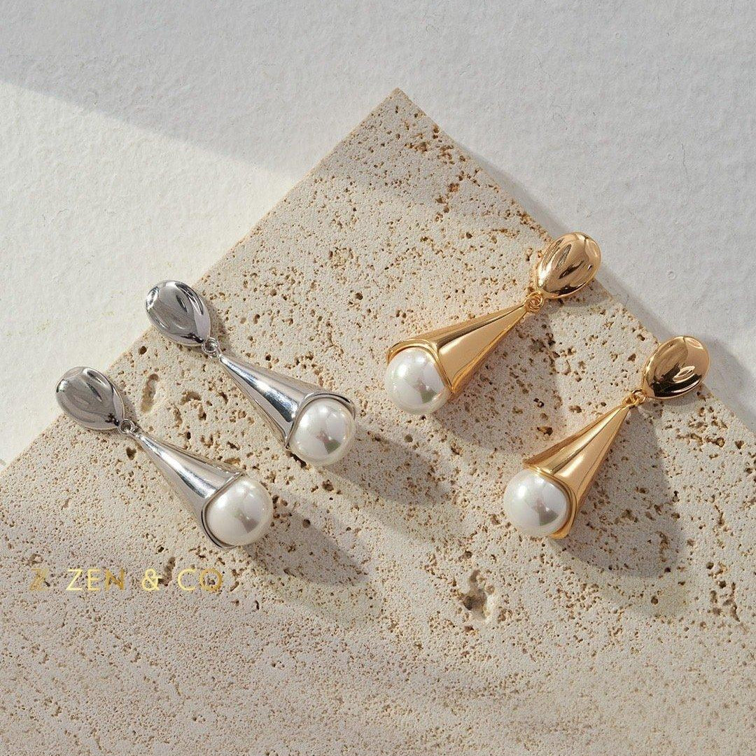 AIMEE Pearl drop earrings - ZEN&CO Studio