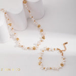 ALEXANDRA Statement Baroque pearl and bead necklace - ZEN&CO Studio