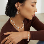 ALEXANDRA Statement Baroque pearl earrings - ZEN&CO Studio