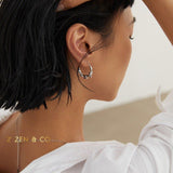 AMELIA Half circle hoop earrings - ZEN&CO Studio