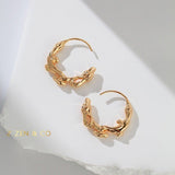 AMELIA Half circle hoop earrings - ZEN&CO Studio