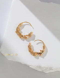 AMELIA Half circle hoop earrings - ZEN&CO Studio