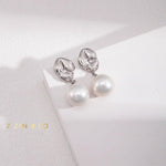 ARABICA Minimalist Pearl Drop Earrings - ZEN&CO Studio