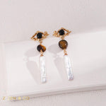 ASEL Bohemian keshi pearl earrings - ZEN&CO Studio