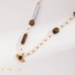 ASEL Bohemian keshi pearl necklace - ZEN&CO Studio