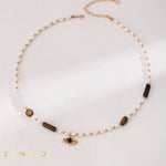 ASEL Bohemian keshi pearl necklace - ZEN&CO Studio