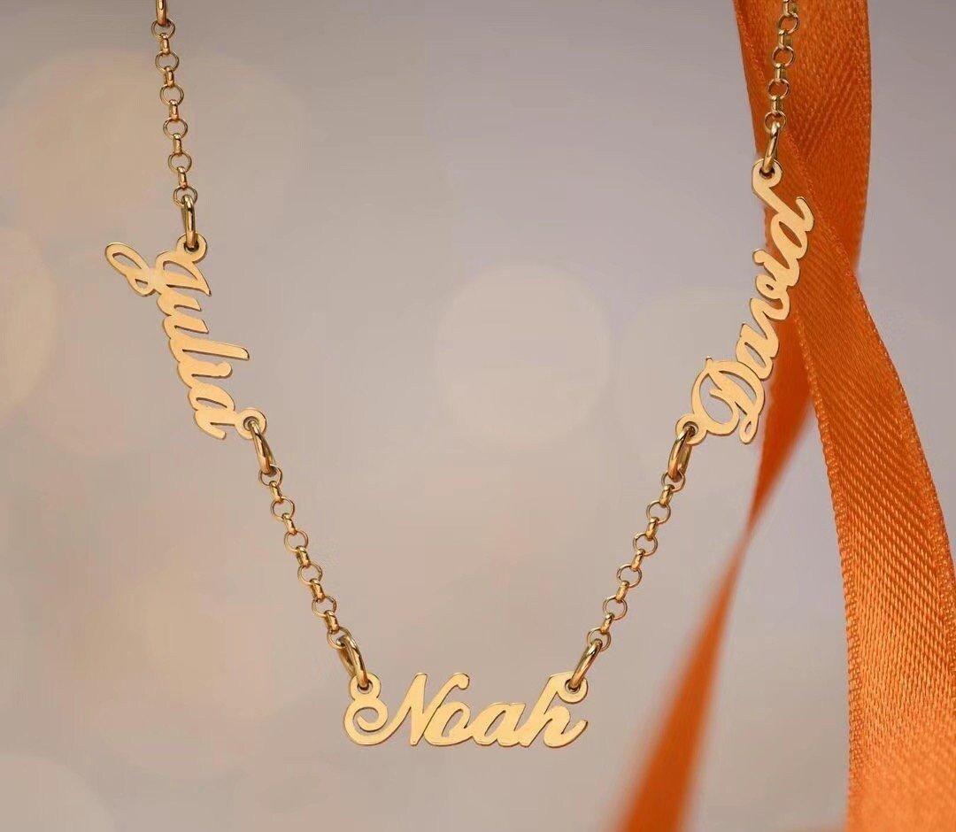 ATONELA Personalized Multiple Name Necklace - ZEN&CO Studio