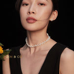 AUBREY Statement pearl choker necklace - ZEN&CO Studio