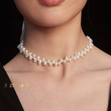 AUBREY Statement pearl choker necklace - ZEN&CO Studio