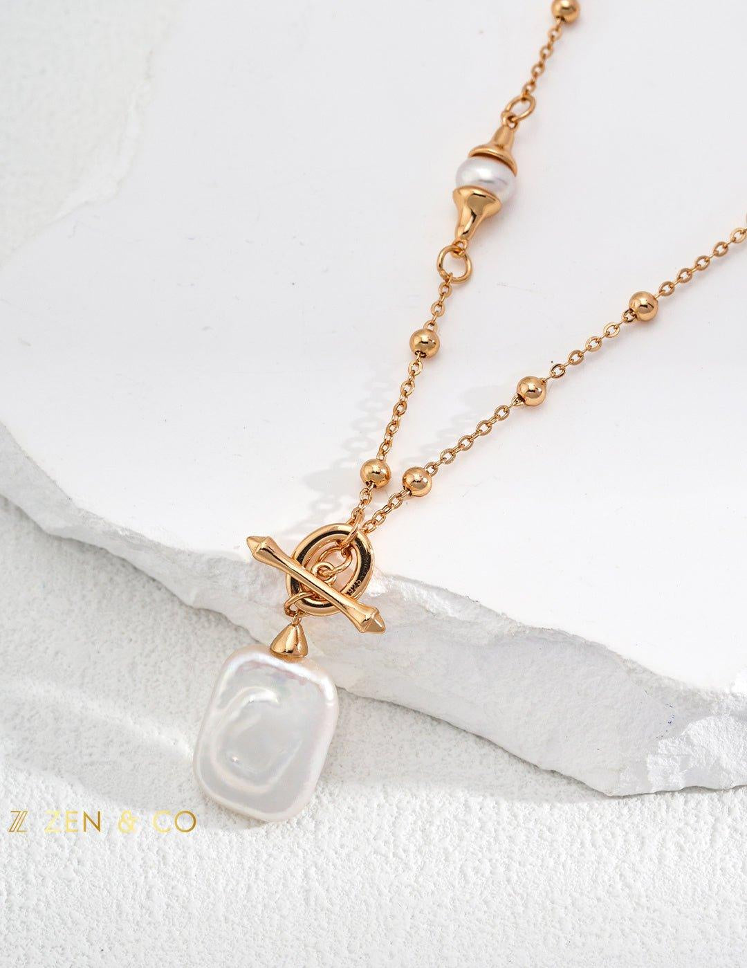 AUDREY Baroque Pearl Pendant Necklace - ZEN&CO Studio