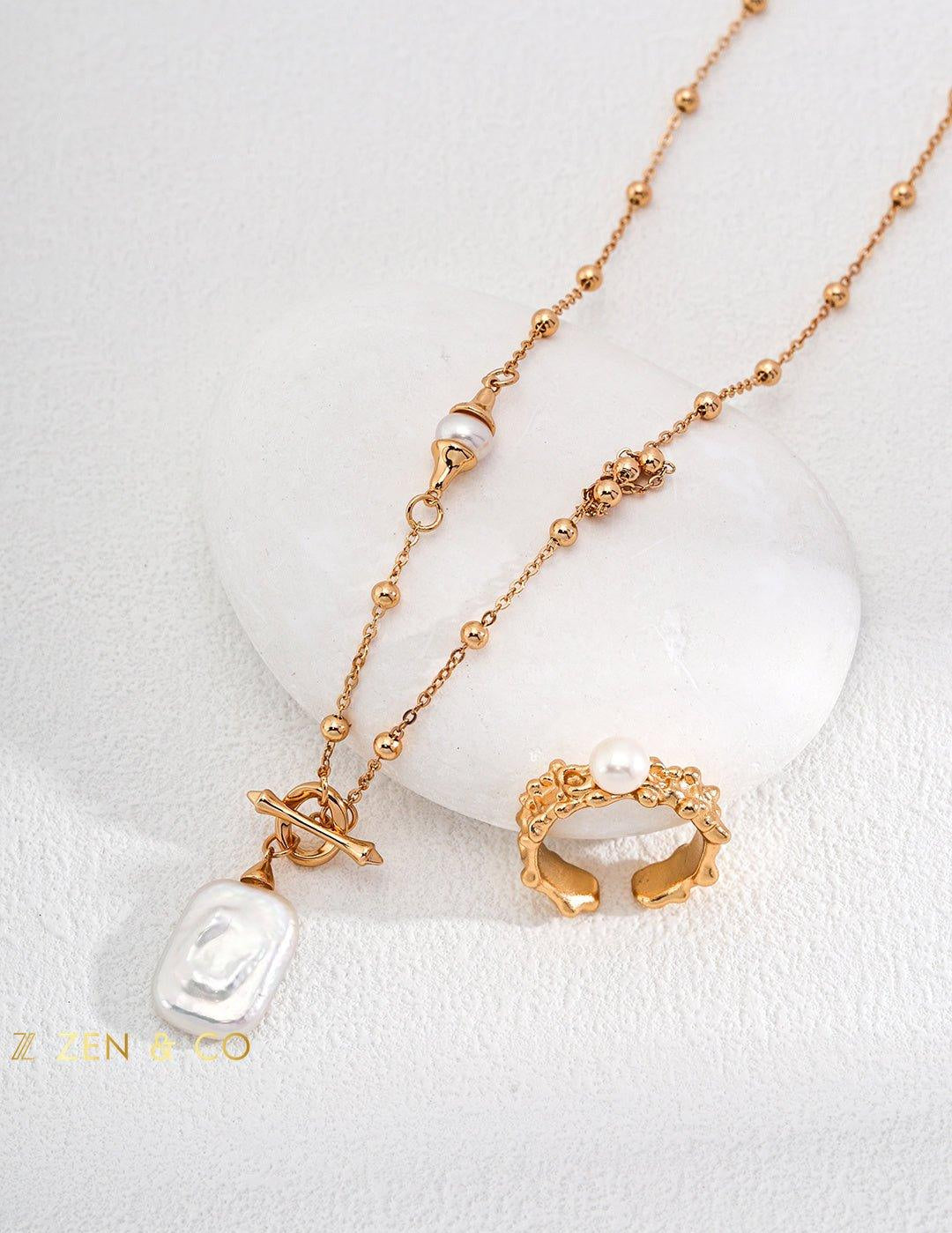 AUDREY Baroque Pearl Pendant Necklace - ZEN&CO Studio