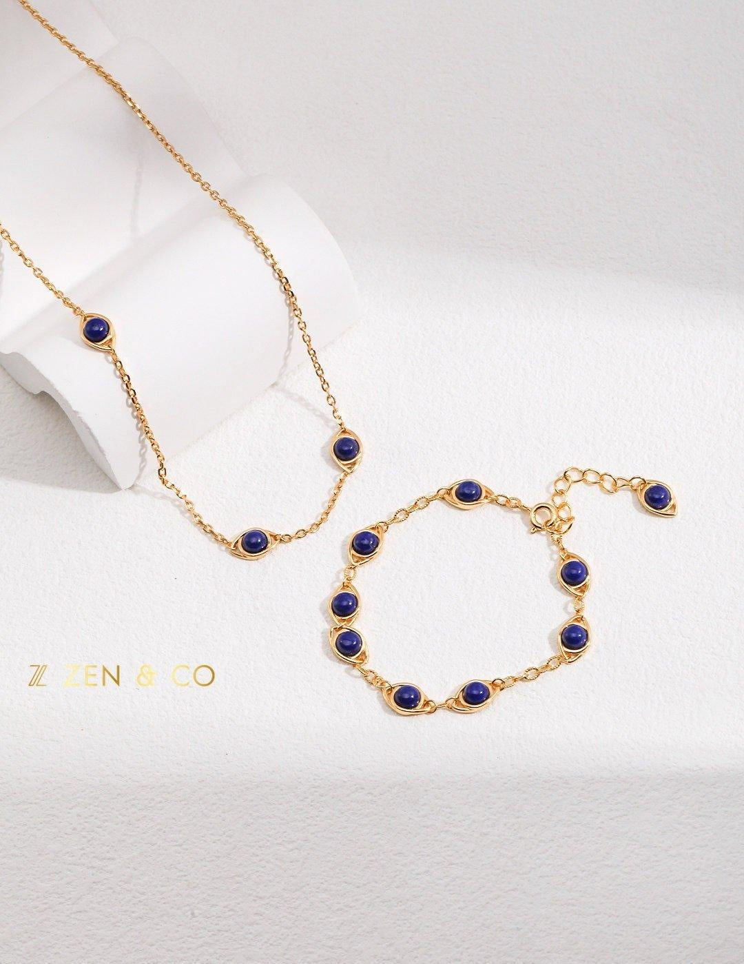 AZURE Blue Lapis lazuli stone bracelet - ZEN&CO Studio