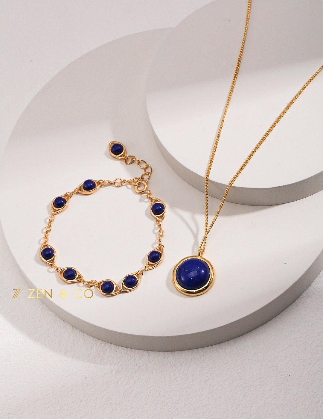 AZURE Blue Lapis lazuli stone bracelet - ZEN&CO Studio