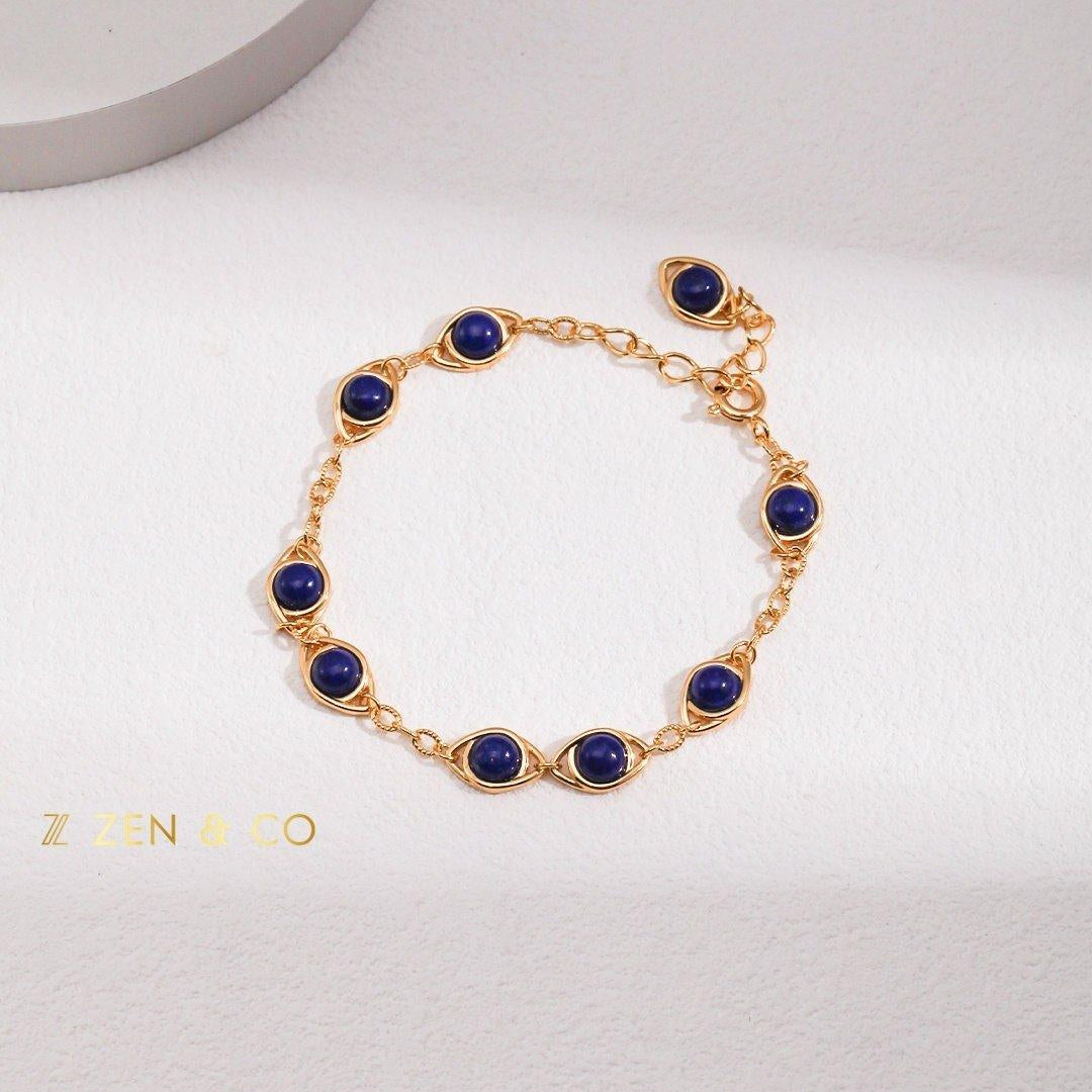 AZURE Blue Lapis lazuli stone bracelet - ZEN&CO Studio