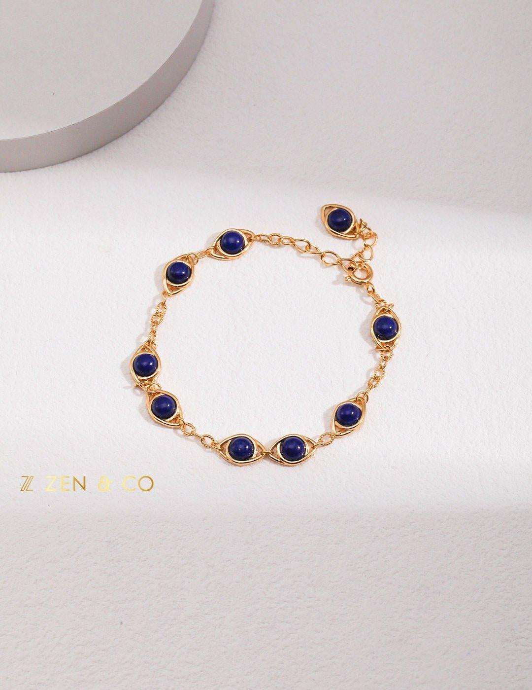 AZURE Blue Lapis lazuli stone bracelet - ZEN&CO Studio