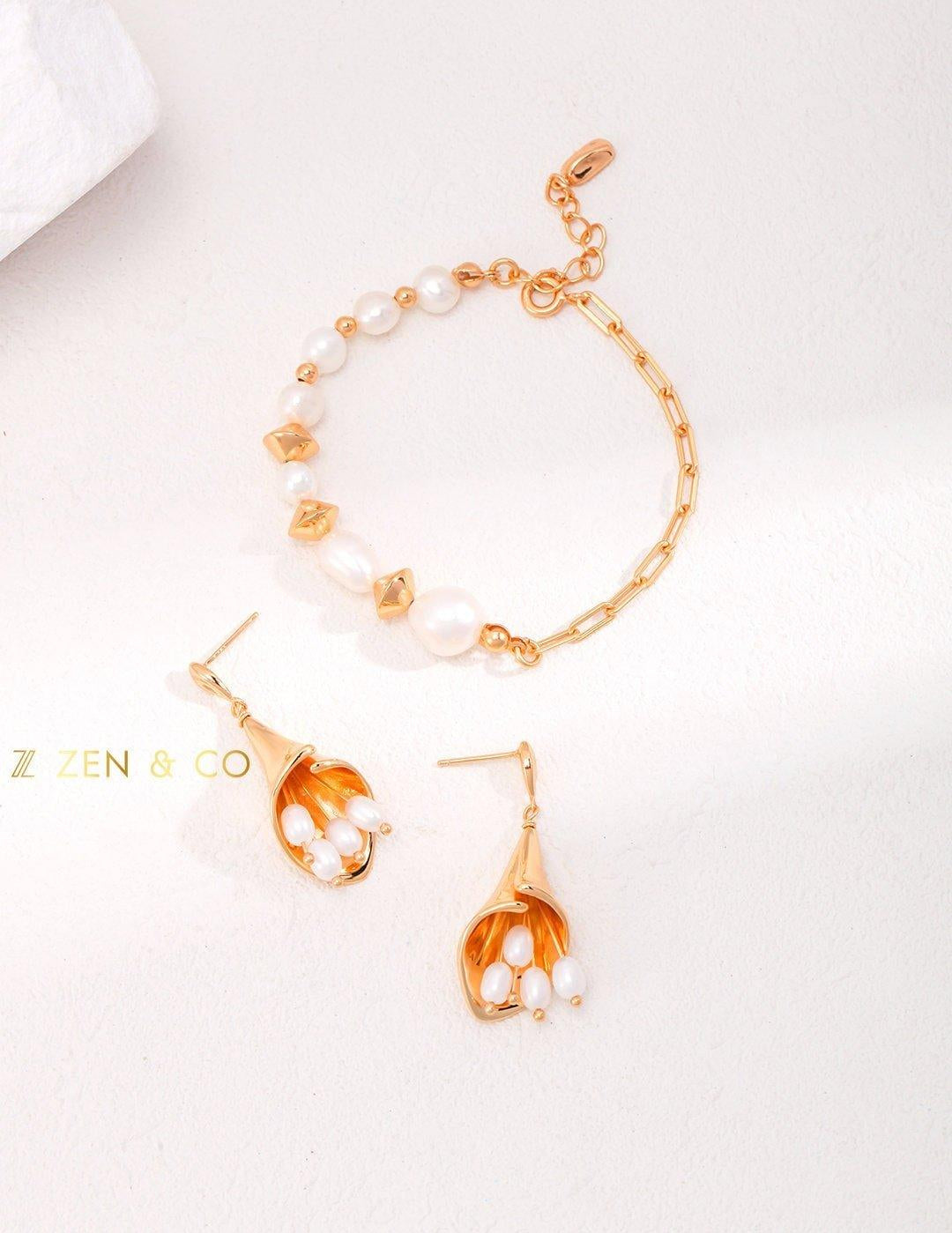 BEATRICE Bouquet Pearl dangle earring - ZEN&CO Studio