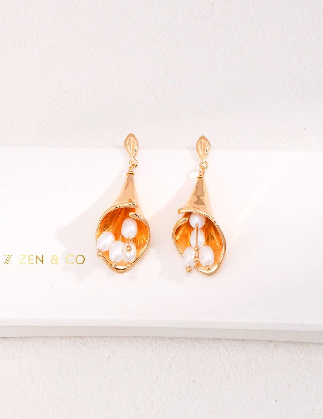 BEATRICE Bouquet Pearl dangle earring - ZEN&CO Studio