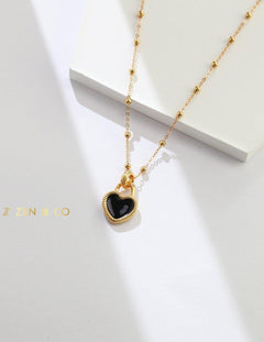 BLACKIE Barbie inspired Heart pendant necklace - ZEN&CO Studio