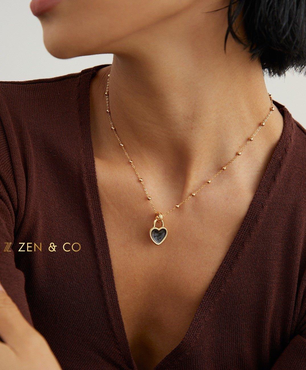 BLACKIE Barbie inspired Heart pendant necklace - ZEN&CO Studio