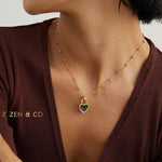 BLACKIE Barbie inspired Heart pendant necklace - ZEN&CO Studio