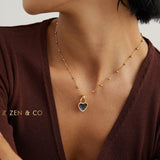 BLACKIE Barbie inspired Heart pendant necklace - ZEN&CO Studio