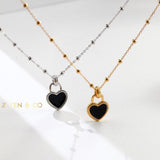 BLACKIE Barbie inspired Heart pendant necklace - ZEN&CO Studio