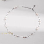 BLAIR Dainty pearl layering necklace - ZEN&CO Studio