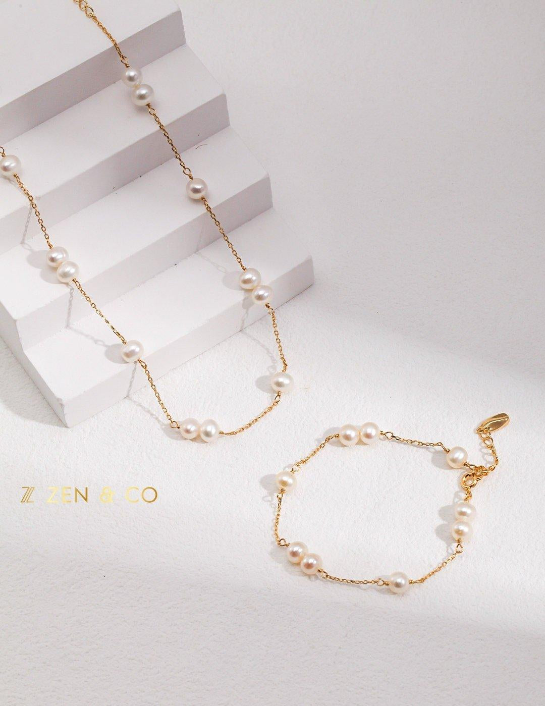 BLAIR Dainty pearl layering necklace - ZEN&CO Studio