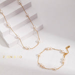 BLAIR Dainty pearl layering necklace - ZEN&CO Studio