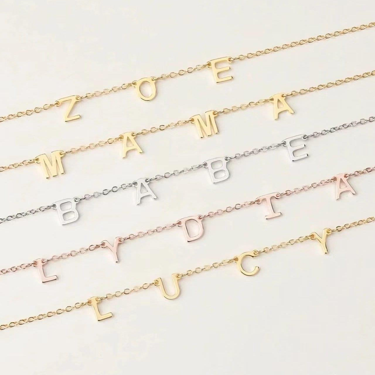 BROOKE Personalized Loose Letter Necklace - ZEN&CO Studio