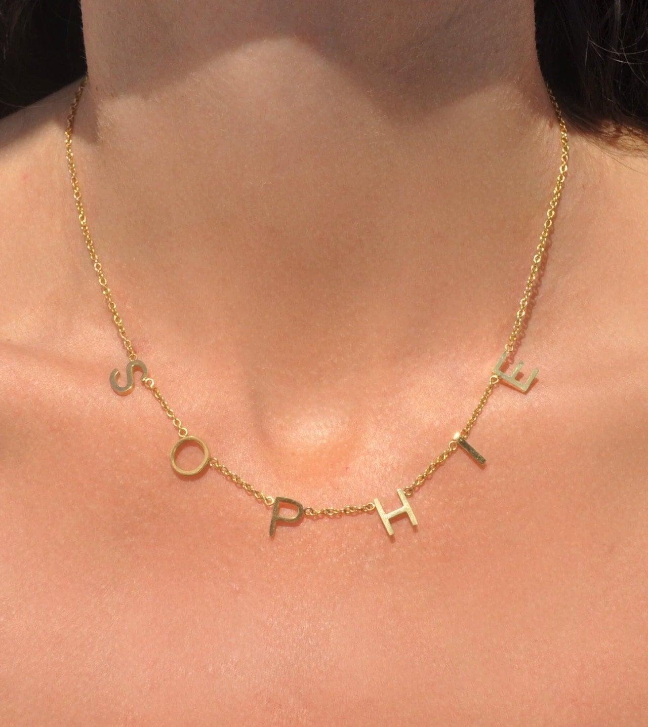 BROOKE Personalized Loose Letter Necklace - ZEN&CO Studio