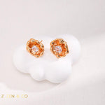 CAMELIA Flower Stud Earrings - ZEN&CO Studio