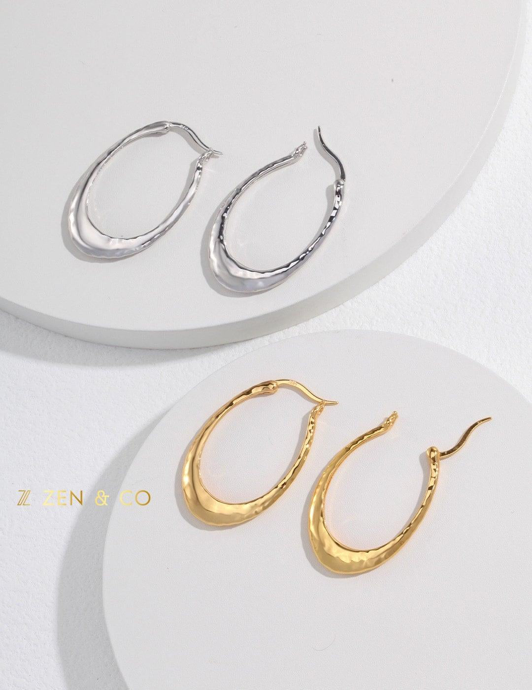 CARLA Oval big hoop earrings - ZEN&CO Studio