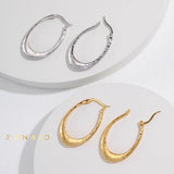 CARLA Oval big hoop earrings - ZEN&CO Studio