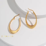 CARLA Oval big hoop earrings - ZEN&CO Studio