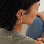 CARLA Oval big hoop earrings - ZEN&CO Studio