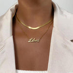 CARRIE Personalized Nameplate necklace - ZEN&CO Studio