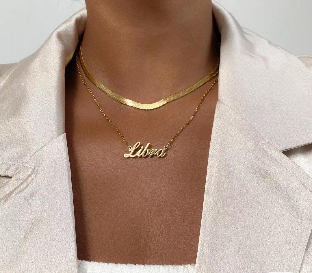 CARRIE Personalized Nameplate necklace - ZEN&CO Studio