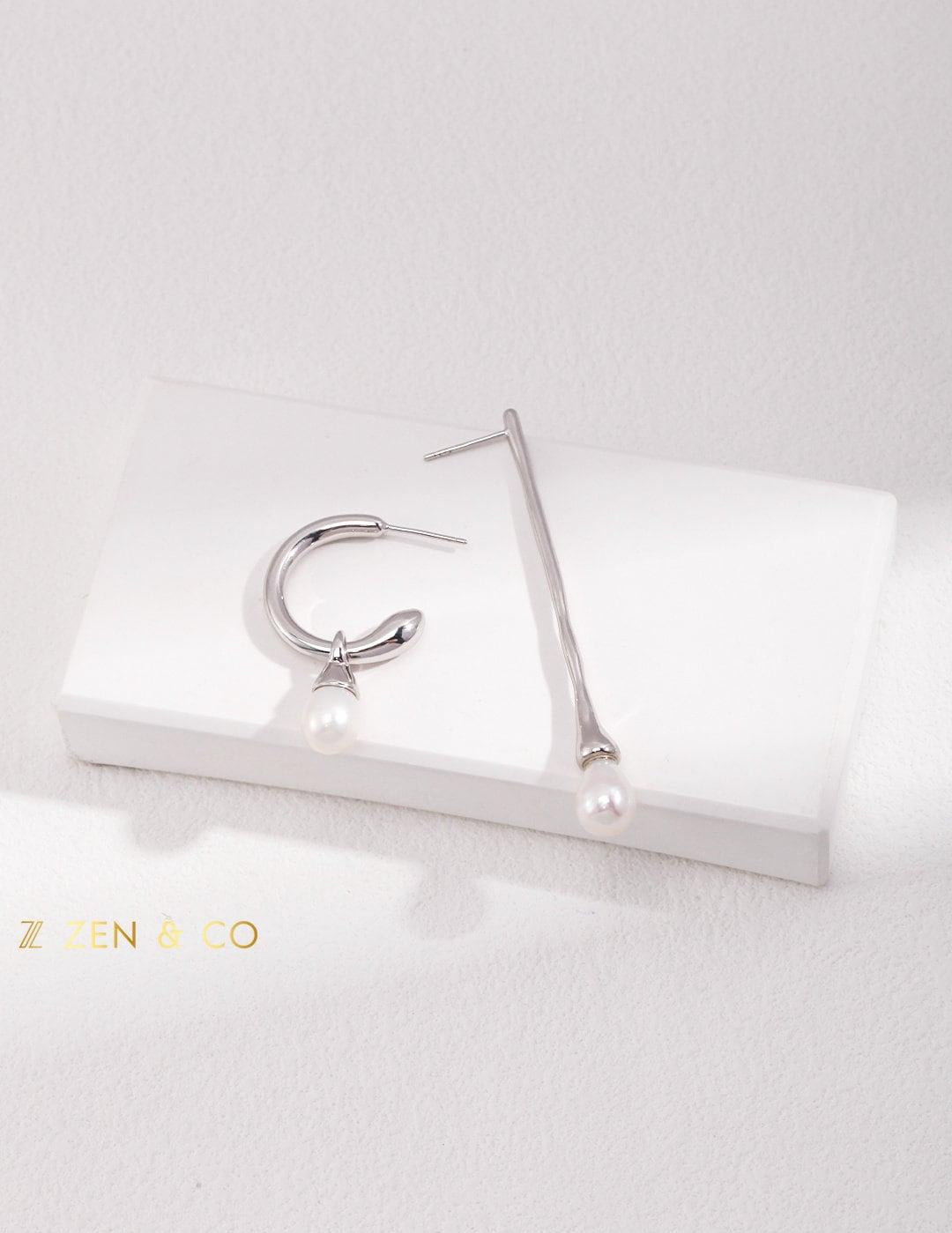 CELINE Asymmetric dangle earrings - ZEN&CO Studio