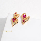 CHELSEA Barbie inspired heart stud earrings - ZEN&CO Studio