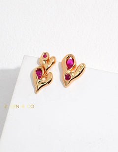 CHELSEA Barbie inspired heart stud earrings - ZEN&CO Studio