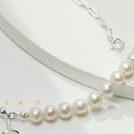 CLAIRE Statement pearl necklace with big pearl pendant - ZEN&CO Studio