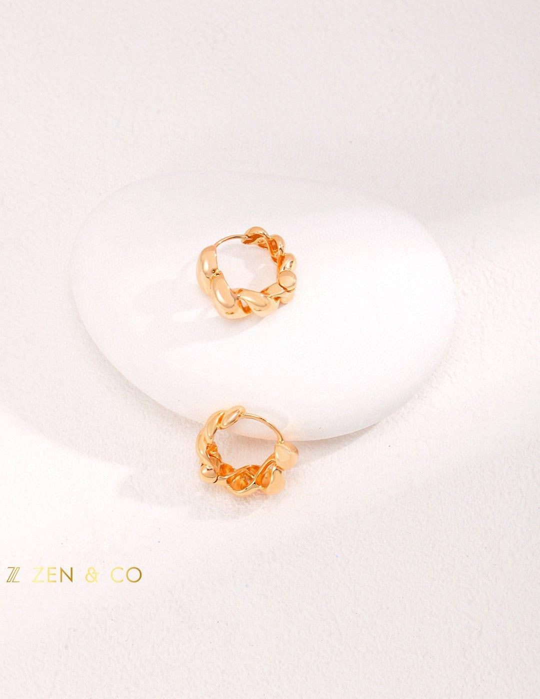 CROISSANT Chunky Twist Hoop Earrings - ZEN&CO Studio