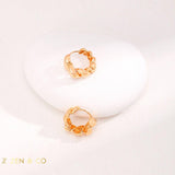 CROISSANT Chunky Twist Hoop Earrings - ZEN&CO Studio