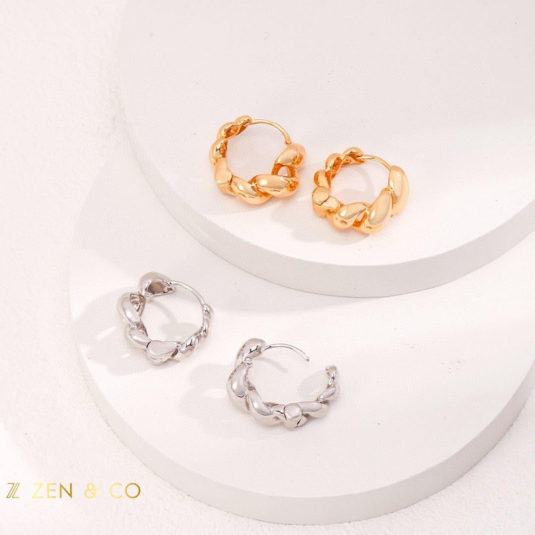 CROISSANT Chunky Twist Hoop Earrings - ZEN&CO Studio