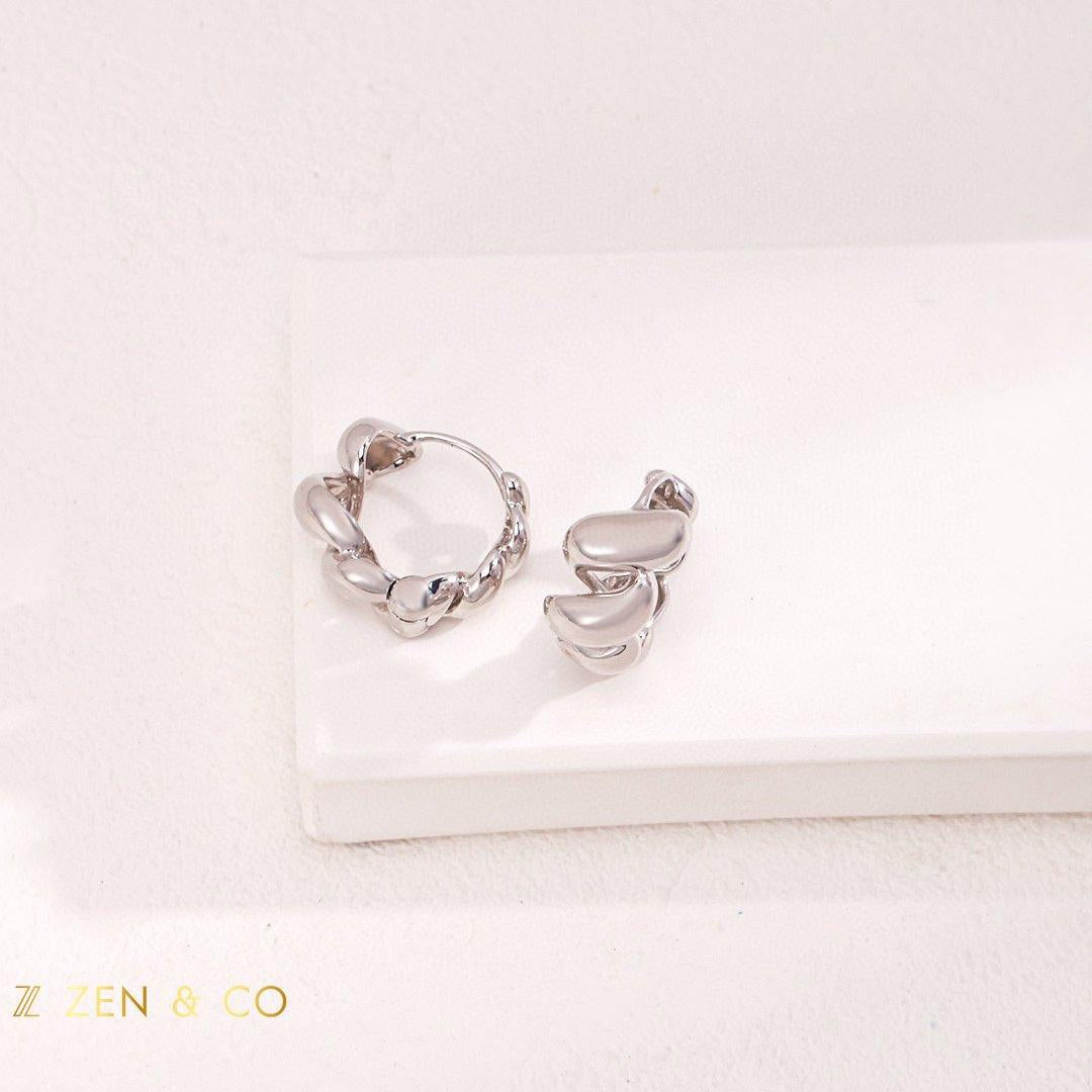 CROISSANT Chunky Twist Hoop Earrings - ZEN&CO Studio