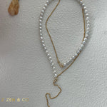 DANIELLE Asymmetric pearl necklace - ZEN&CO Studio