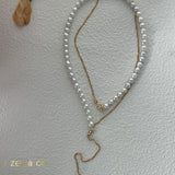 DANIELLE Asymmetric pearl necklace - ZEN&CO Studio